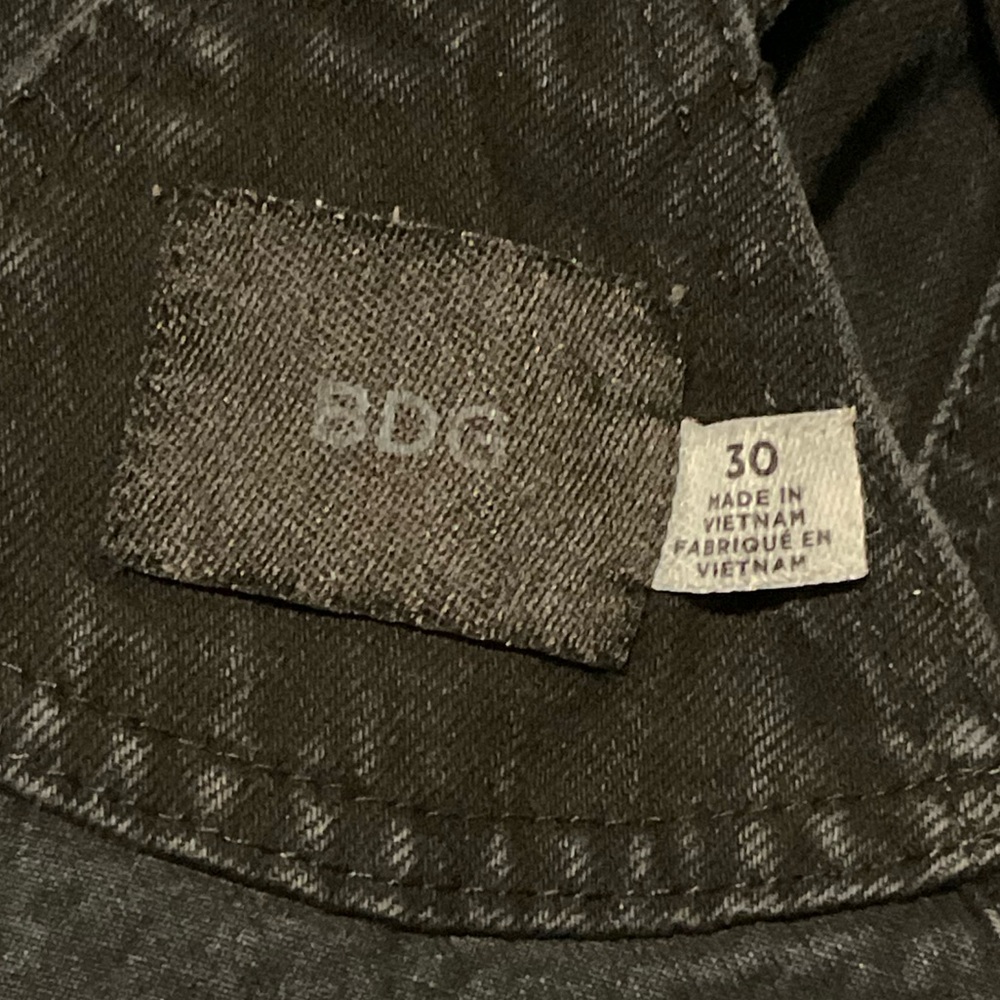 Urban Outfitters BDG Black Denim Overall - Picture 7 of 8